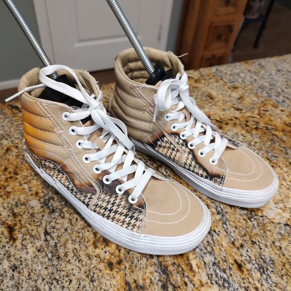 Vans Sk8-Hi Sneakers Tan/Pattern Women's 8 Mens 6.5 #721454 - Picture 2 of 15